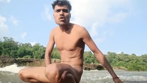 Desi Hunk Solo And ejaculation