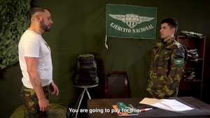 MilitaryDick: Uncut Twink's Office Submission