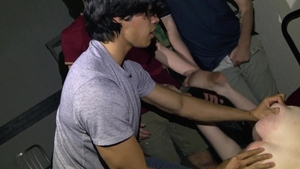 Pig Bottoms: Trio Dominates Jesse's Ass