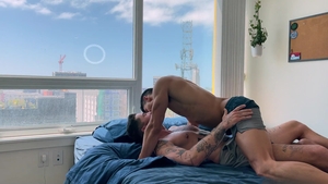 Next Door Homemade: Jock Trio Takes Turns Filling Holes