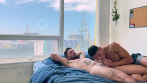 Next Door Homemade: Jock Trio Takes Turns Filling Holes