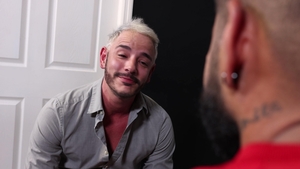 Family Creep: Caucasian and Latino Jocks Swap Big Dicks