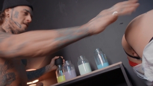 Hard Fucking from a Colorful Cumshot