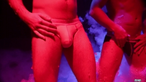 Men: Muscular Man Takes Over the Foam Party