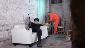 Jailhouse Delights: Twinks Feast on Big Dicks