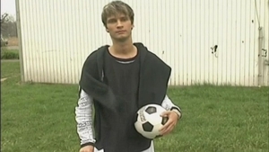 Injury time becomes playtime for these two footballers