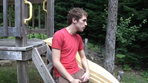 Next Door Twink: Isaac Novac's Outdoor Fingerblast Fantasy