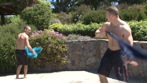 Next Door Buddies: Drenched Dudes Decide to Get Dirty