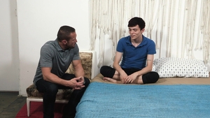 Family Dick: Blindfolded Youngster gets Double Dicked