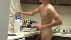 Next Door Male: Studly Swimmer Chris' Secret Shower Session