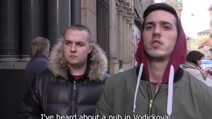 Czech Hunter: A Nervous Encounter at Bar