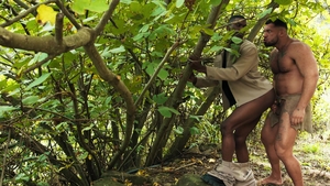 Men: Caveman's Loincloth Comes Off for Some Back Door Fun