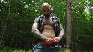 HotAFmen: Frustration Release: Forest Stud's Jack-off