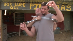 Men: Gagging on Muscles Outside