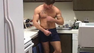 Next Door Male: Hung Hero Brodie's Solo Performance