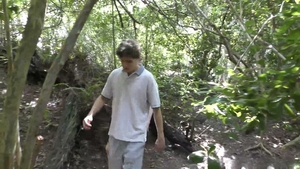 Raw outdoor blowjob turns into wild bareback sex