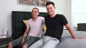 Raw bareback breeding for two young studs