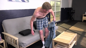 BrokeStraightBoys: BSB Model Strokes His Cock